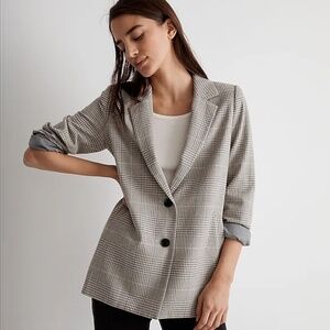 NWT Madewell The Dorset Blazer in Galloway Plaid